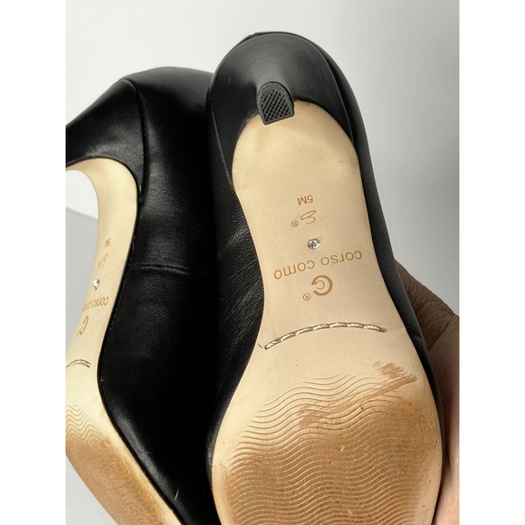 Corso Como CC-Linnden Shoes Sz 5 Black High Heel Pump - Picture 6 of 7